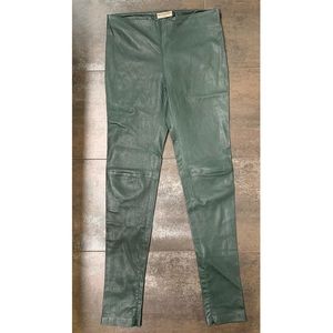 Balenciaga Sheep Leather Green Pant